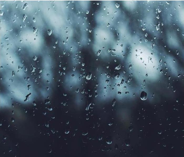 Rain is shown on a window bruns